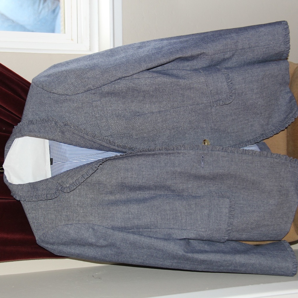 J. Crew Regent Blazer in Chambray, Never Worn